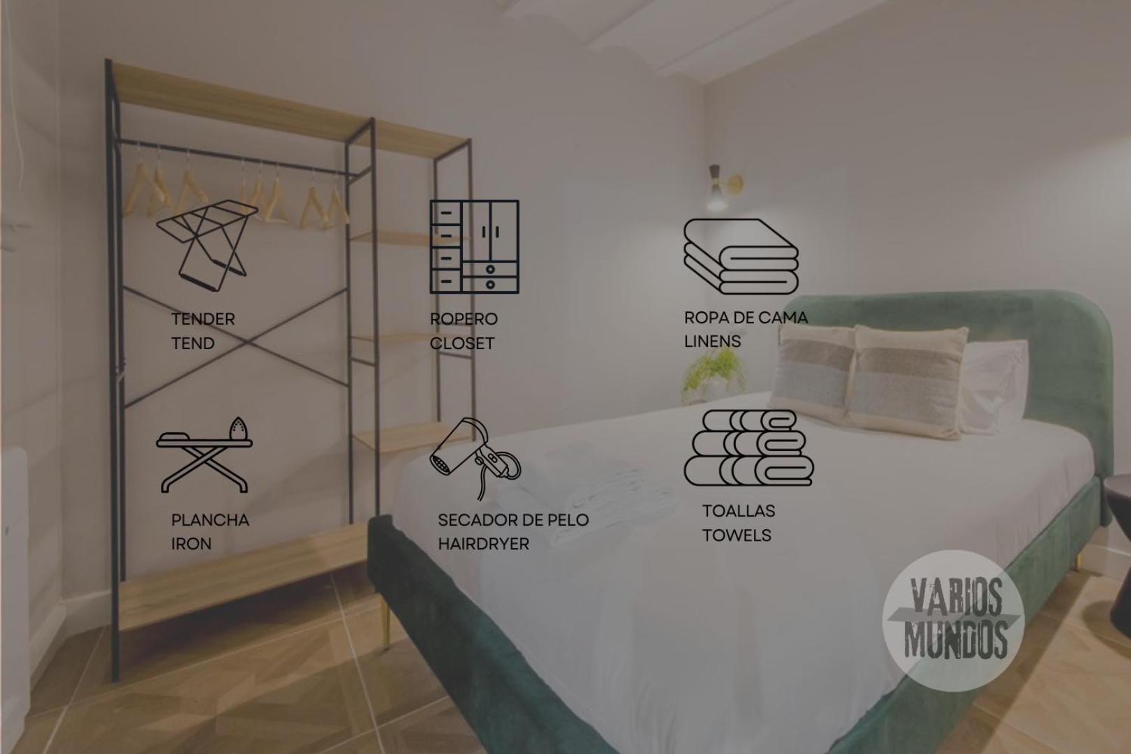 Confortable Apt Para 9Pax En El Centro De Madrid E3 Экстерьер фото