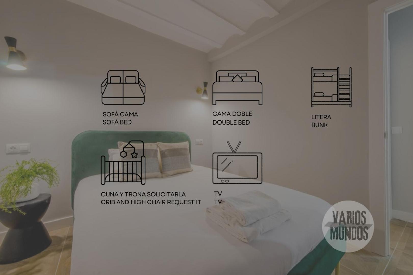 Confortable Apt Para 9Pax En El Centro De Madrid E3 Экстерьер фото