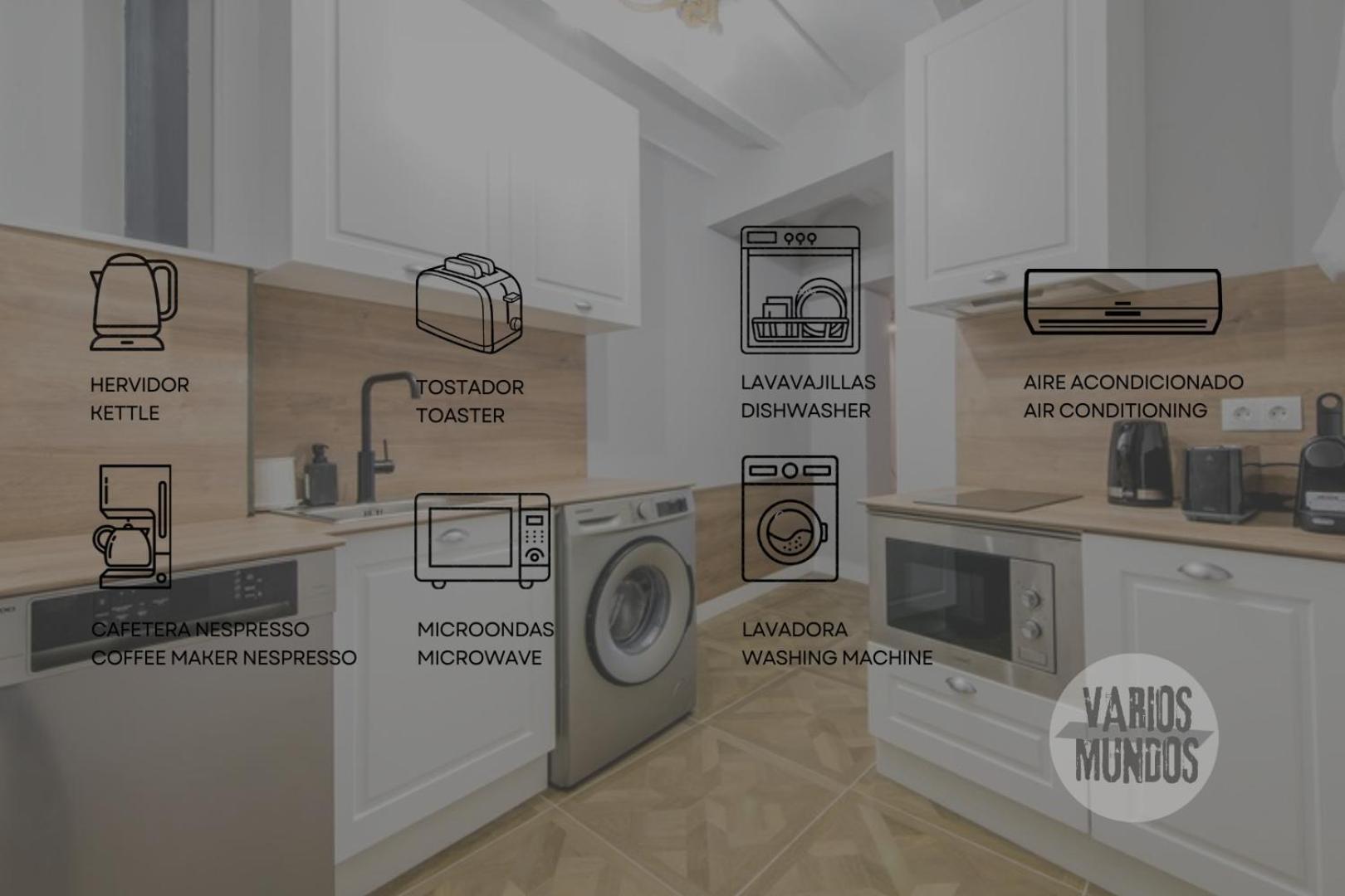 Confortable Apt Para 9Pax En El Centro De Madrid E3 Экстерьер фото